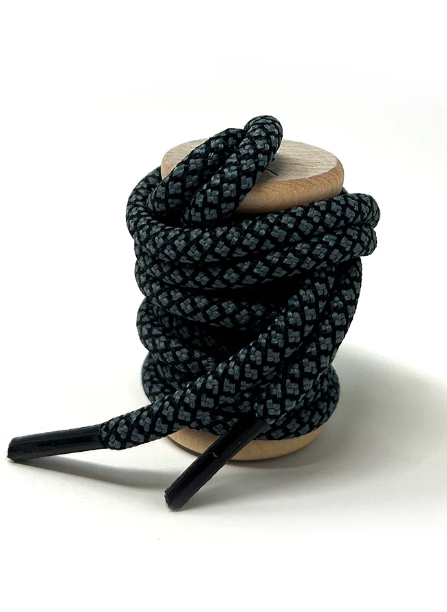 Black & Gray Honeycomb Dress Laces