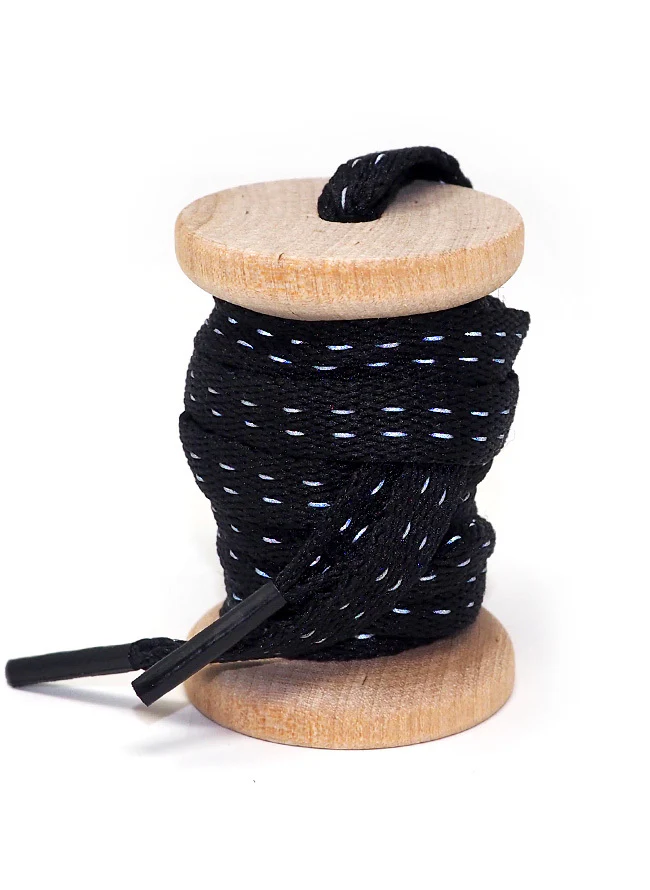 Black Reflective Sneaker Laces